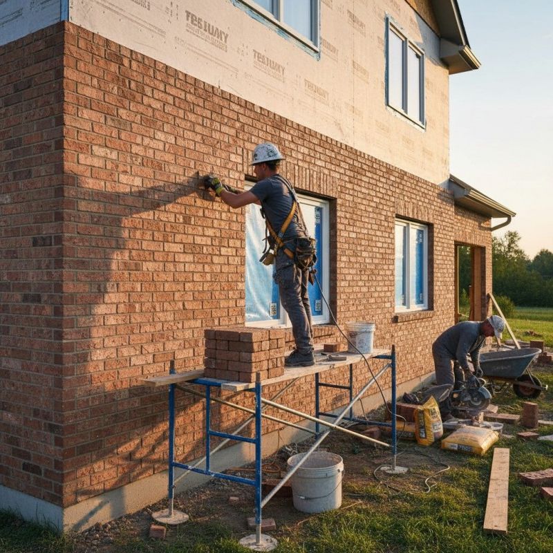 Residential Brick Installation detail
