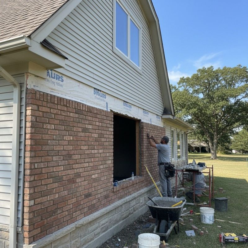 Residential Brick Installation detail