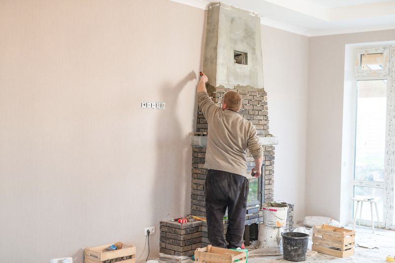 Stone Chimney Installation detail